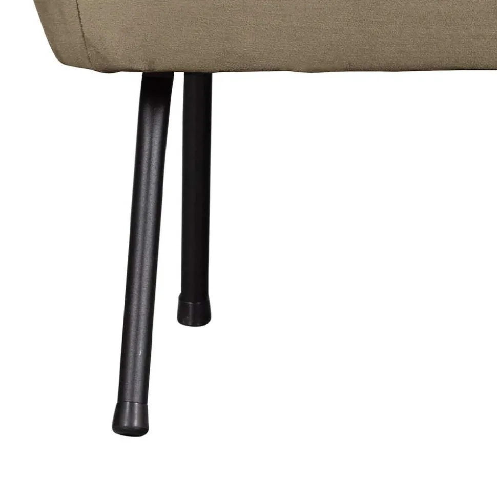 Lounge Couch in Khaki mit Schwarz - Cuba
