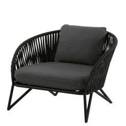 Lounge Sessel aus Kordel Geflecht & Stahl - Magona