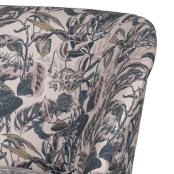 Lounge Sessel aus Samt mit floralem Dessin - Rosco