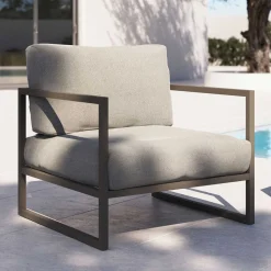 Lounge Sessel in Hellgrau & Dunkelgrün - Turkeni