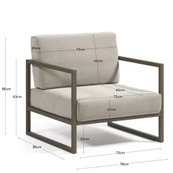 Lounge Sessel in Hellgrau & Dunkelgrün - Turkeni