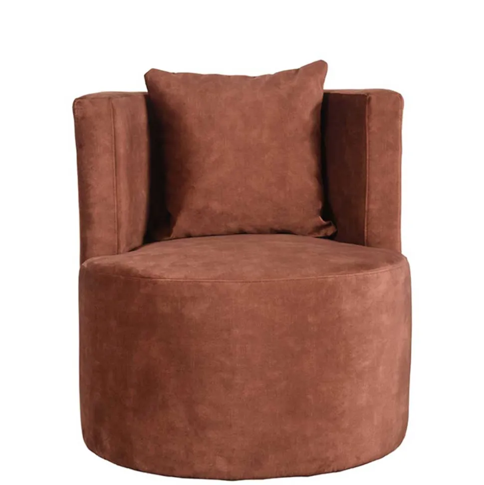 Lounge Sessel in Rost Braun - Plane