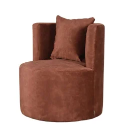 Lounge Sessel in Rost Braun - Plane