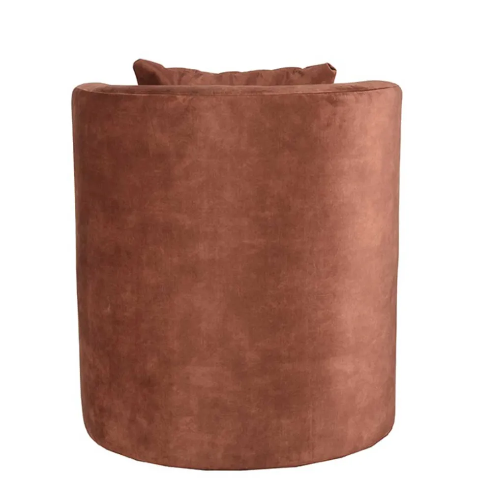 Lounge Sessel in Rost Braun - Plane