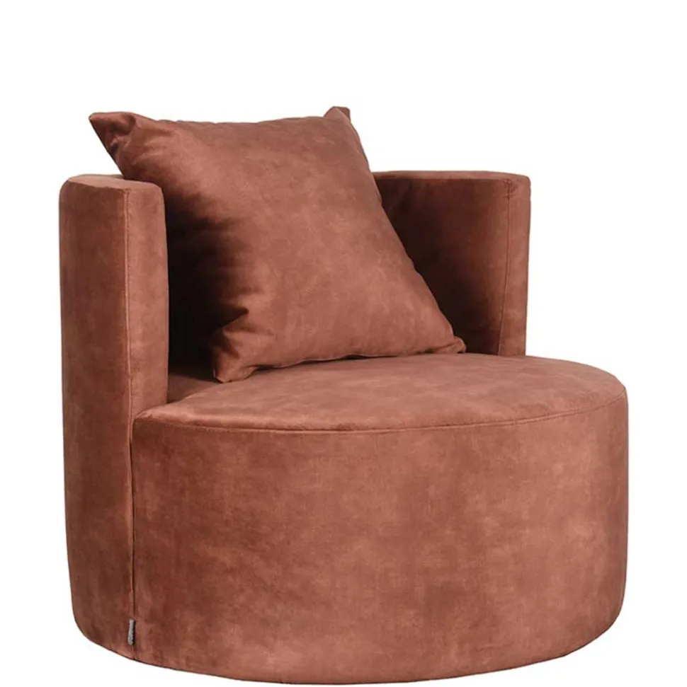 Lounge Sessel in Rost Braun - Plane