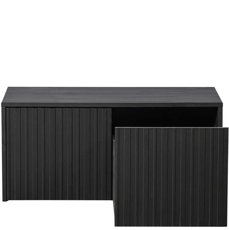 Lowboard in Schwarz Kiefer - Gelvins