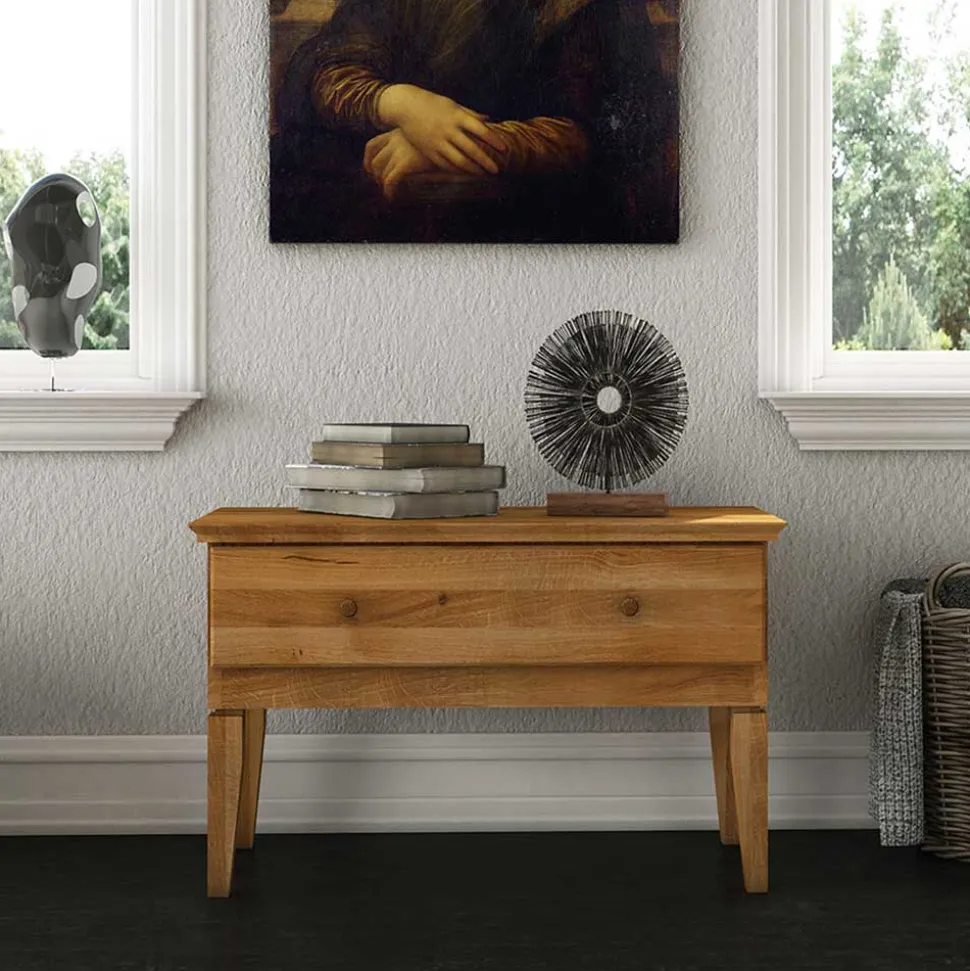 Lowboard Masdamos aus Wildeiche massiv geölt