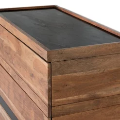 Mangoholz Kommode mit Marmorplatte - Rasvanna