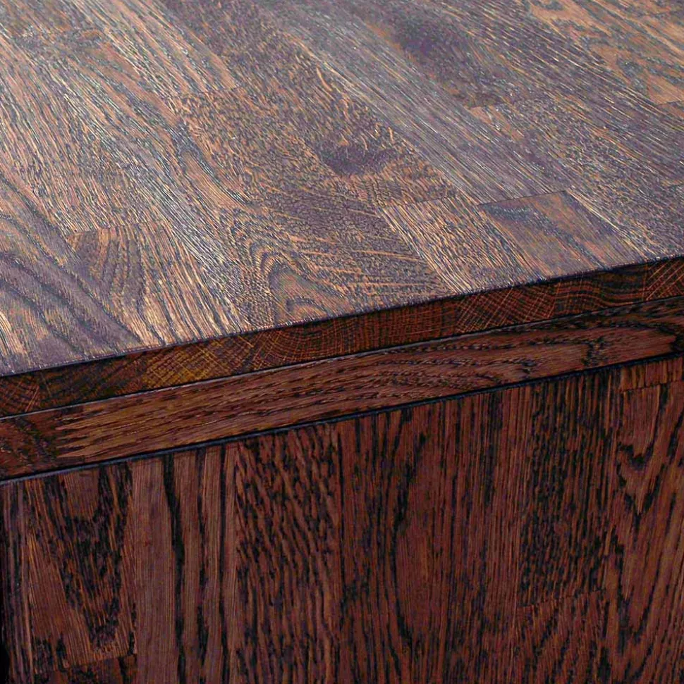 Markantes Retro TV Board aus Eiche dunkel - Vedraza