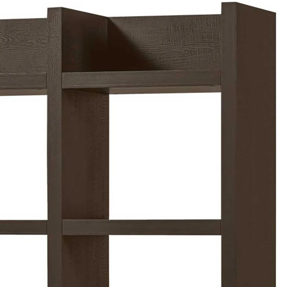 Markantes Standregal in Dunkelbraun - Belpasso