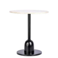 Marmor Beistelltisch in Cremeweiß - Icy