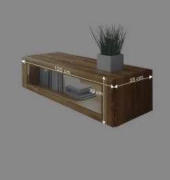 Massiv Hängeschrank Vaskov mit Glasklappe