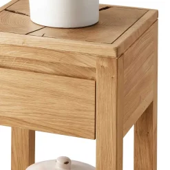 Massive Blumensäule Beistelltisch mit Schublade - Acapella