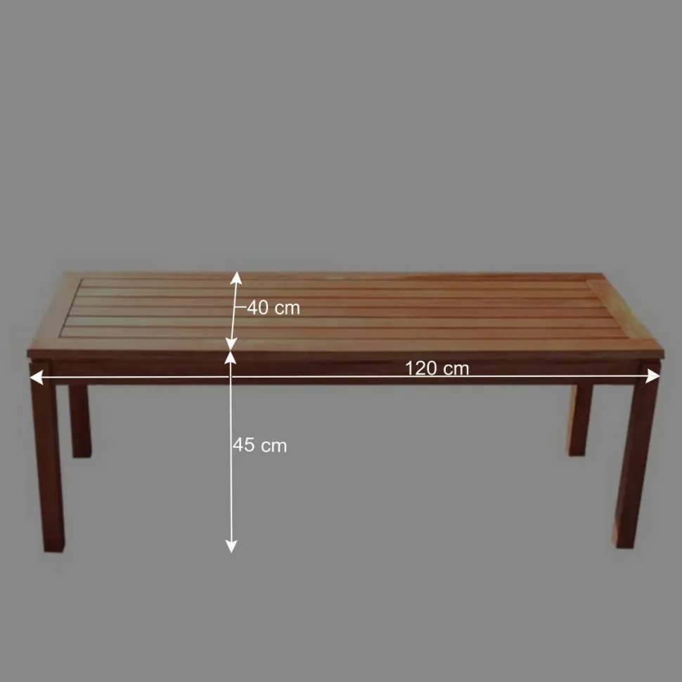 Massive Holzbank Vivian für Garten