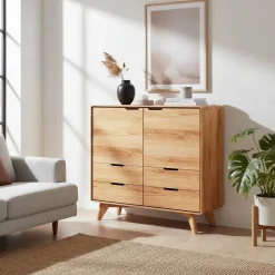 Massive Kernbuche Kommode 90x92x45 cm - Junola