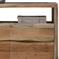Massive Kombi-Kommode mit Baumkante - Necrus