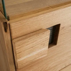 Massive Wohnzimmereinrichtung mit LED - Xeddos (dreiteilig)