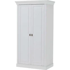 Massiver Kinder Kleiderschrank in Weiß - Satumare