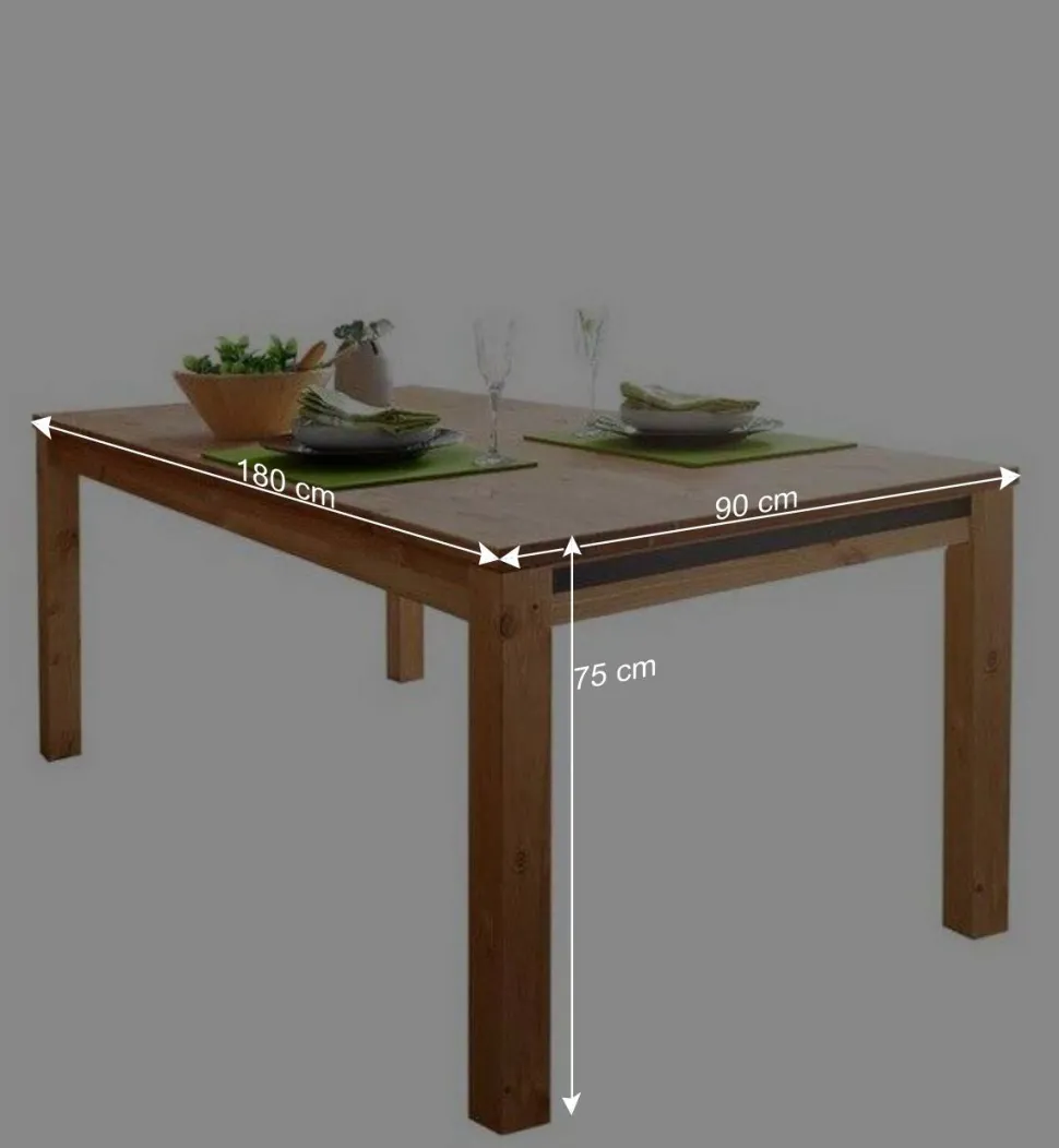 Massiver Tisch in Eiche gebeizt & geölt - Filedria