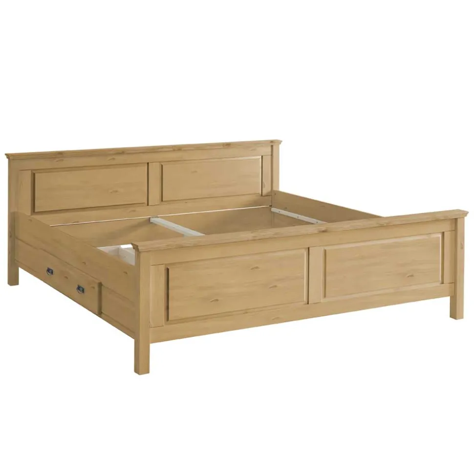 Massives Bett im klassischen Design - Piatra