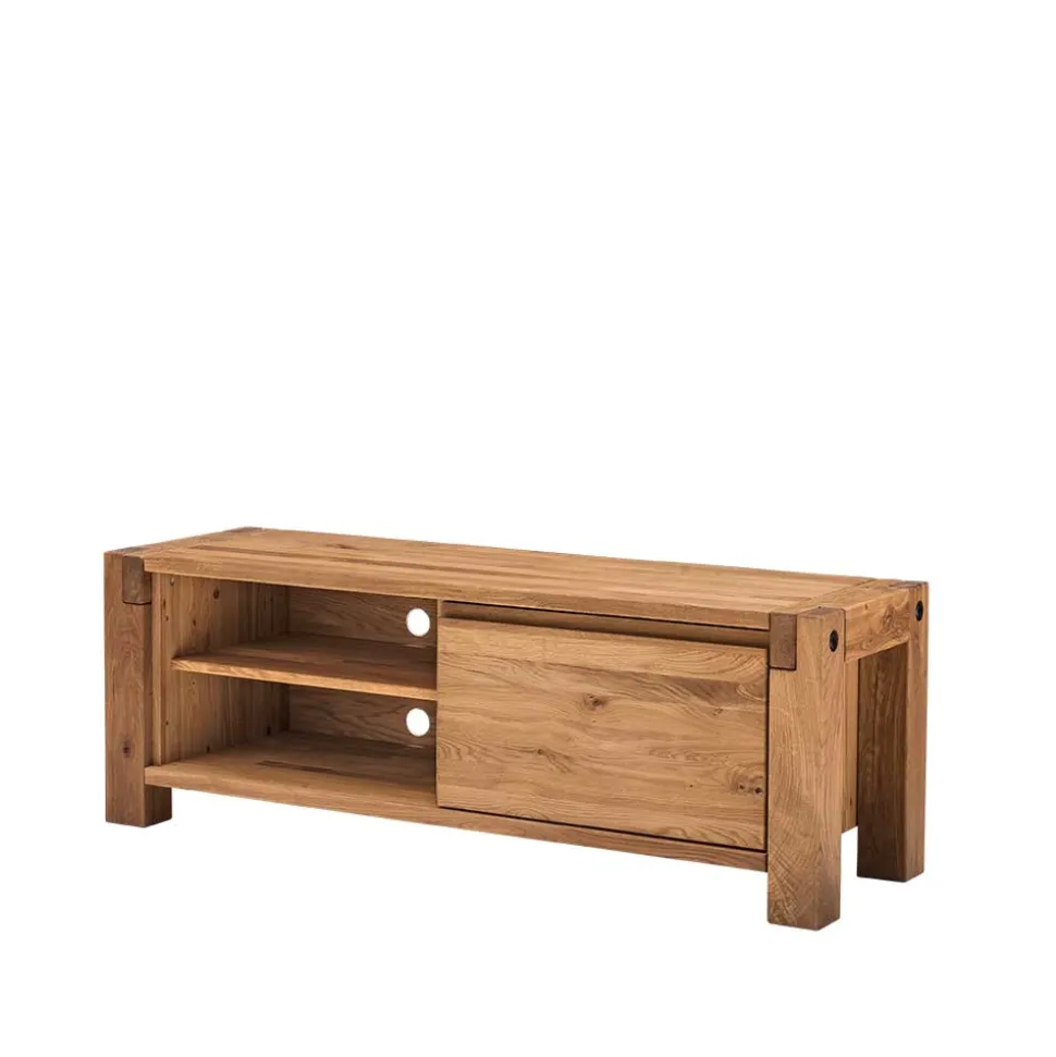 Massives Eichenholz TV Board 139 cm breit - Tailuv