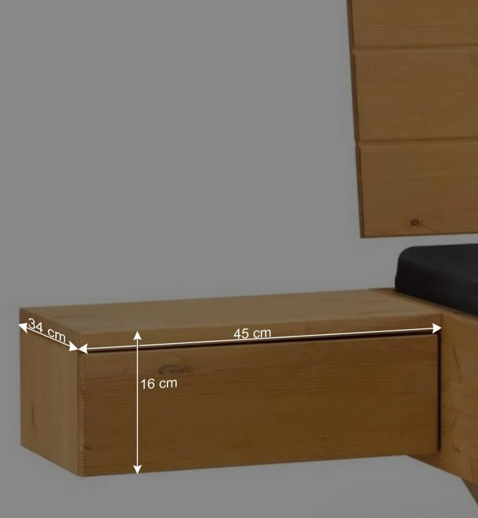 Massives Holzbett mit Kufengestell - Vorianca