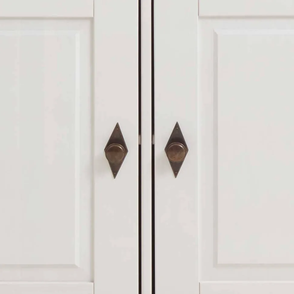 Massives Kiefer Sideboard Satumare in Weiß