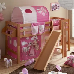 Massives Mädchen Rutschebett aus Buche Natur - Haikon