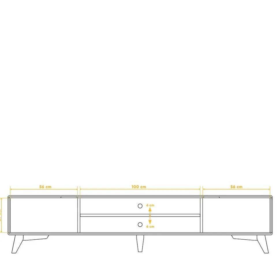 Massives TV Element aus geölter Kernbuche - Junola