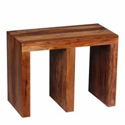 Massivholz Beistelltisch Hoslo im E-Design