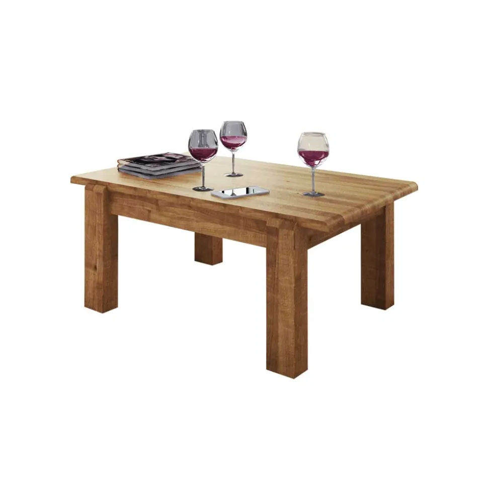 Massivholz Couchtisch Vaskov aus Wildeiche geölt