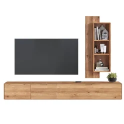 Massivholz Design-Wohnwand Möbelset - Holiday (zweiteilig)