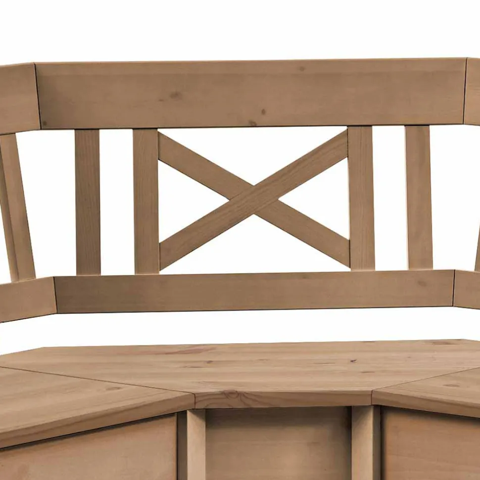 Massivholz Eckbank Giurgia aus Kiefer Landhaus