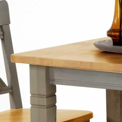 Massivholz Esstisch Jytte in Grau Kiefer