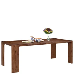 Massivholz Esszimmertisch aus Akazie Braun - Work
