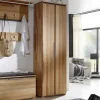 Massivholz Garderobenschrank Leyrina aus Kernbuche geölt