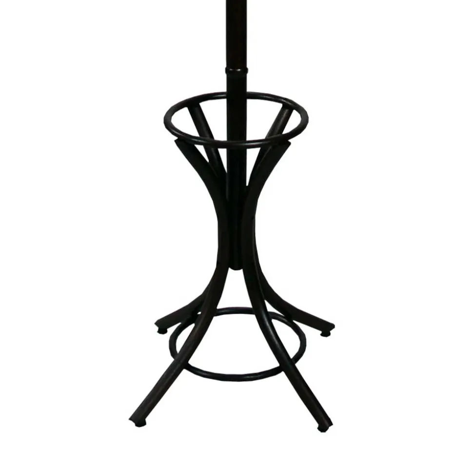 Massivholz Garderobenständer in Schwarz - Wega