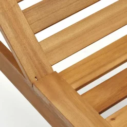 Massivholz Gartenliege mit verstellbarem Kopfteil - Paddock