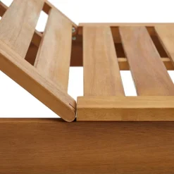 Massivholz Gartenliege mit verstellbarem Kopfteil - Paddock