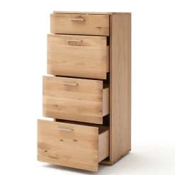 Massivholz Hochkommode aus Eiche - Mabasa