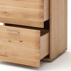 Massivholz Hochkommode aus Eiche - Mabasa