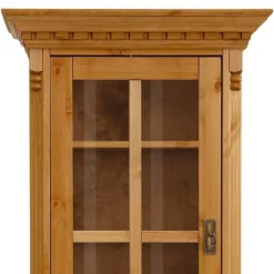 Massivholz Landhausvitrine gebeizt & geölt - Fausanda