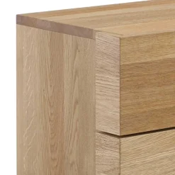 Massivholz Nachttisch Sofie mit zwei Schubladen