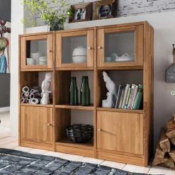 Massivholz Raumteiler Levronia aus Wildeiche geölt