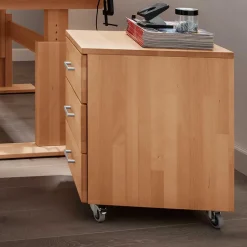 Massivholz Rollcontainer aus Buche - Bash