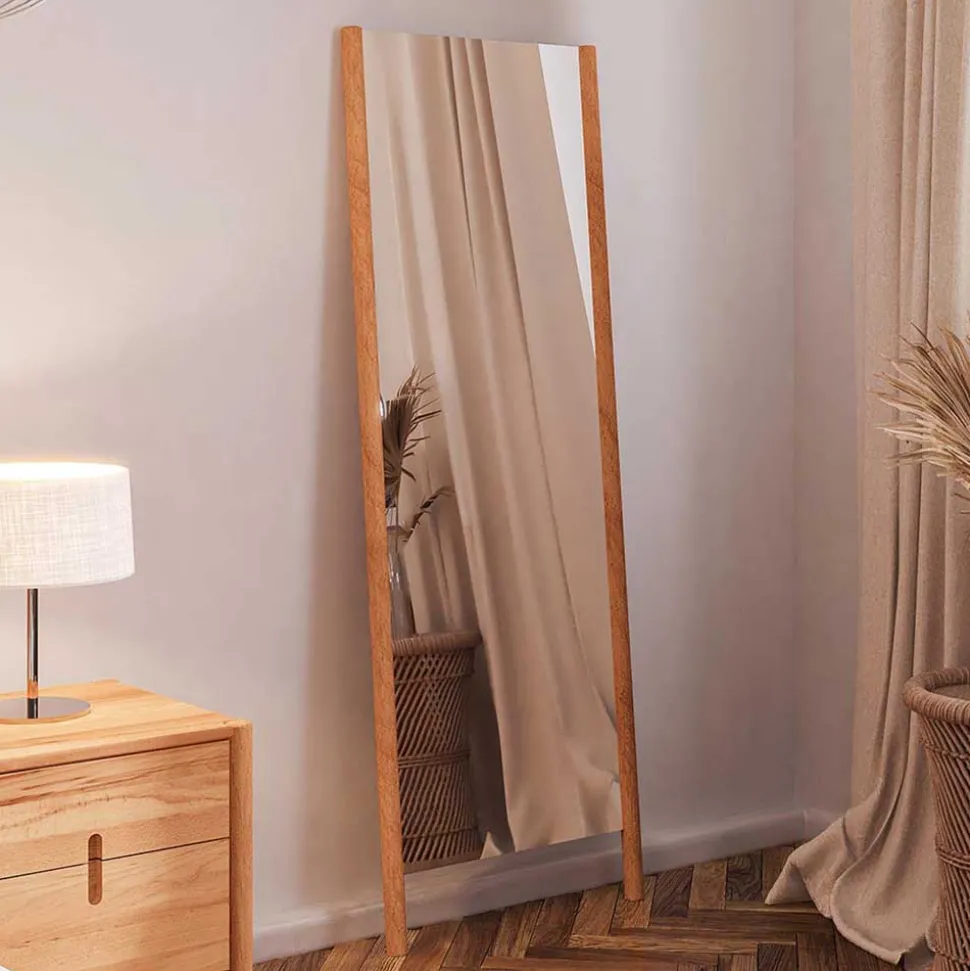 Massivholz Standspiegel aus Wildbuche - Indrya