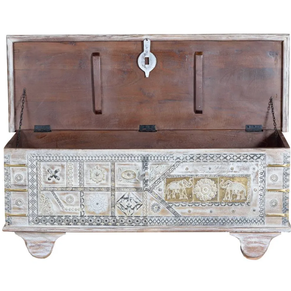 Massivholz Truhe im Orient Style - Varrion