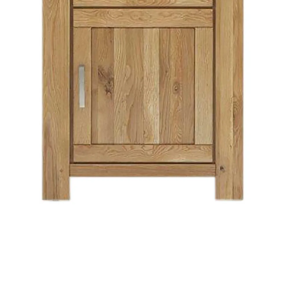 Massivholz Vitrine Ladressa aus Wildeiche geölt