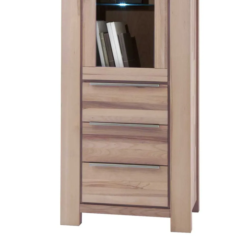 Massivholz Vitrine Thivios aus Wildeiche