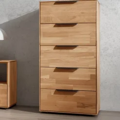 Massivholz-Hochkommode - parkettverleimt - Kassanda